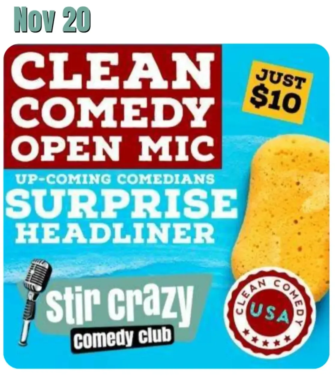 Arizona's only Clean Open Mic Night. Always topped off with a hilarious, professional headliner! I'